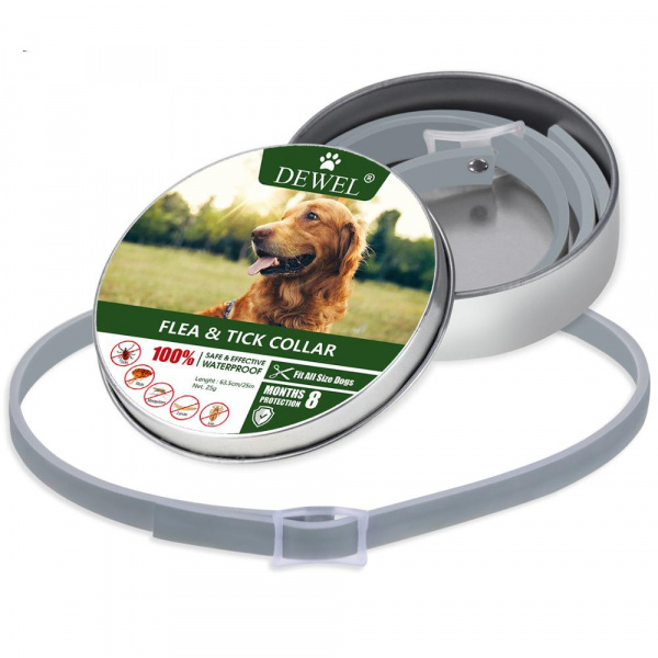 Collier antiparasite pour chien Accessoire chien Collier anti-puce chien Collier chien Matériau: Plastique