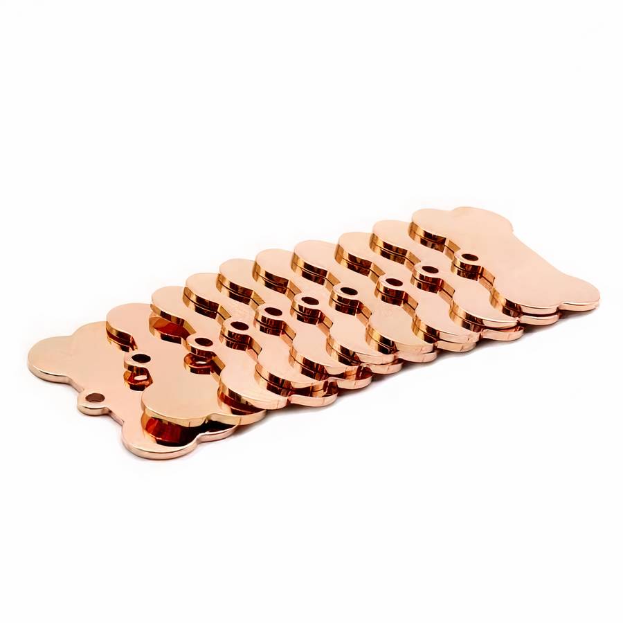 Étiquette en forme d’os pour chien Étiquette en forme d’os pour chien Accessoire chien Collier chien couleur: Bleu|Gris|Noir|Or|Rose