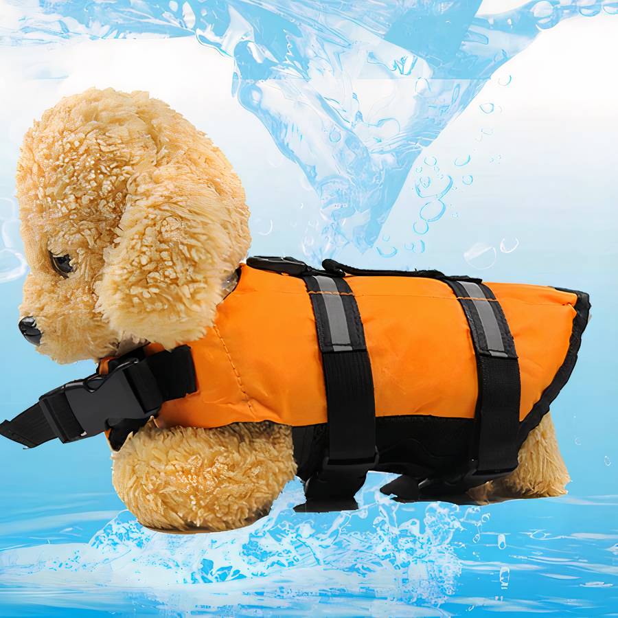 Gilet de sécurité réfléchissant pour chien Gilet sauvetage chien Vêtement chien Couleur: Vert Taille: S