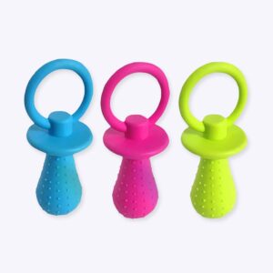 Tétine pour chien Accessoire chien Jouets pour chien taille: 9cmx3.7cm , couleur bleu, rose et vert