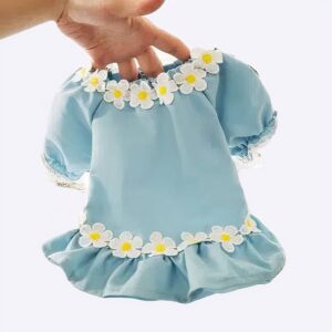 Robes d’été pour chien Déguisement pour chien Vêtement chien Taille: L Couleur: Bleu