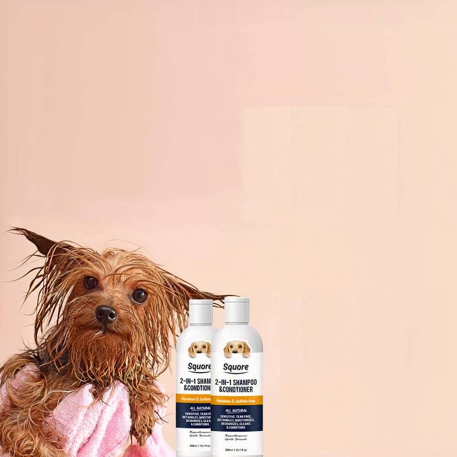 Shampoing pour chien Shampoing pour chien Hygiène chien Shampoing chien Ingrédient: Huile de noix de coco