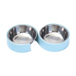 Double bol de nourriture pour chien Accessoire chien Gamelle chien a7796c561c033735a2eb6c: Blanc|Bleu|Bleu ciel|Rose