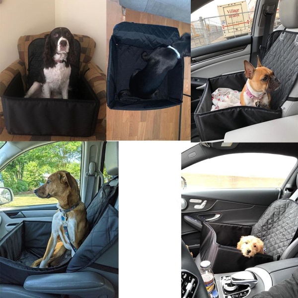 Housse de siège de voiture pour chien Porte-chien Transport chien a7796c561c033735a2eb6c: Noir