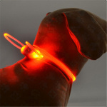 Collier LED à la mode pour chien Accessoire chien Collier chien Collier électrique chien Couleur: Orange