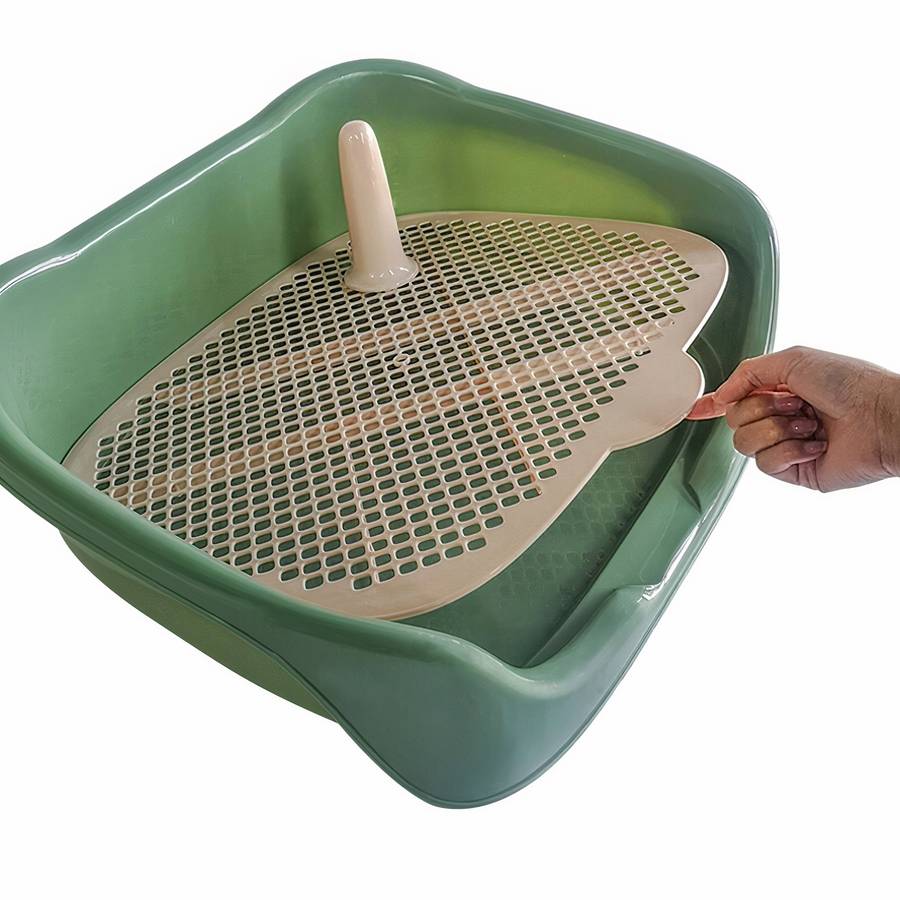 Litière d'intérieur pour chien Bac de nettoyage Portable Hygiène chien Litière chien a7796c561c033735a2eb6c: Blanc|Bleu|Noir|Rouge|Vert