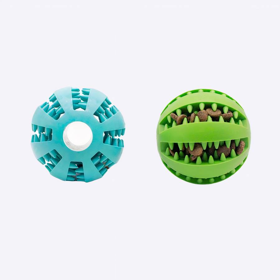 Balle de nettoyage des dents pour chiens Balle de nettoyage des dents pour chiens Accessoire chien Jouets pour chien couleur: Bleu|Bleu ciel|Bleu marine|Jaune|Orange|Rouge|Vert