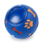 Balle distributrice de nourriture pour chiens Accessoire chien Jouets pour chien Couleur: Bleu