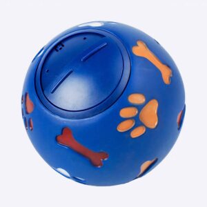 Balle distributrice de nourriture pour chiens Accessoire chien Jouets pour chien Couleur: Bleu 