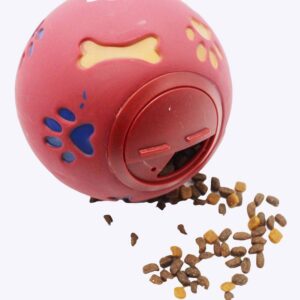 Balle distributrice de nourriture pour chiens Accessoire chien Jouets pour chien couleur: Bleu|Rouge