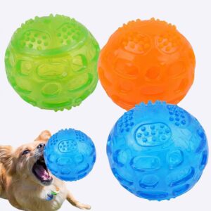 Balles de nettoyage des dents pour chien Accessoire chien Jouets pour chien couleur: Bleu|Orange|Vert