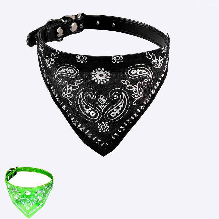 Bandana ajustable pour chien Bandana ajustable pour chien Accessoire chien Collier chien couleur: Bleu|Noir|Rose clair|Rose vif|Rouge|Vert