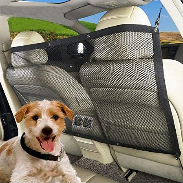 Grille De Séparation Pour Chien Voiture - Réglable Largeur 84-150 Cm, Hauteur 57-103 Cm - Sécurité Coffre
