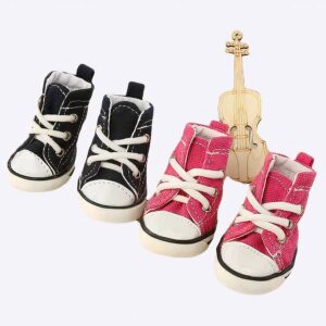 Basket à la mode pour chien Chaussure pour chien Vêtement chien couleur: Bleu|Rose