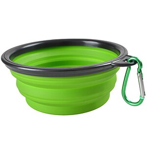 Bol pliable en silicone pour chien Accessoire chien Gamelle chien Taille: 1000ml Couleur: Vert