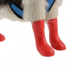 Botte imperméable pour chien Chaussure pour chien Vêtement chien couleur: Bleu|Noir|Rose|Rouge|Vert|Violet