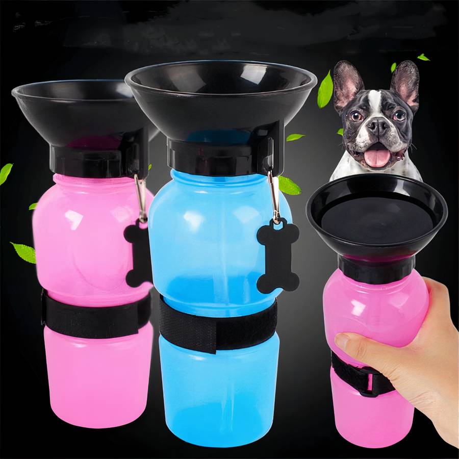 Bouteille d'eau en silicone souple pour chien - ABC chiens