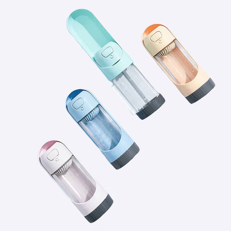 Bouteille d’eau de 300 ml pour chien Bouteille d’eau de 300 ml pour chien Accessoire chien Gourde pour chien couleur: Bleu|Jaune|Rose|Vert