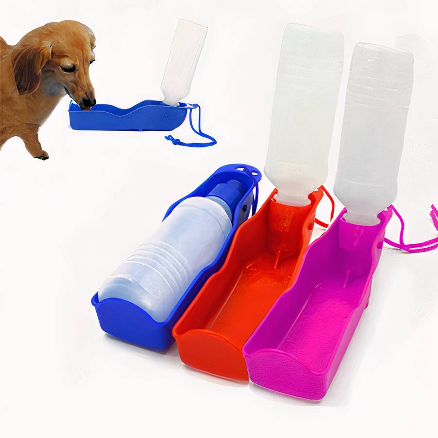 Bouteille d’eau pliable et portable pour chiens Accessoire chien Gourde pour chien taille: 250ml|500ml
