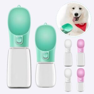 Bouteille portable pour chiens Accessoire chien Gourde pour chien couleur: Blanc|Rose|Vert
