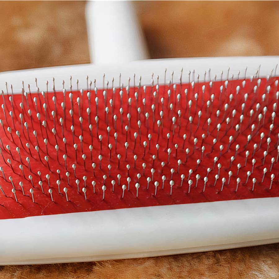 Brosse à cheveux pour chien Anti-puce chien Hygiène chien couleur: Blanc