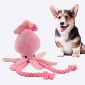 Calmar en peluche pour chien Accessoire chien Doudou pour chien couleur: Rose