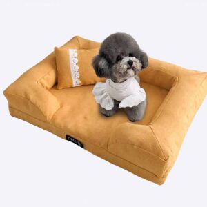 Canapé élégant pour chiens Canapé pour chien Mobilier pour chien couleur: Gris|Jaune|Vert