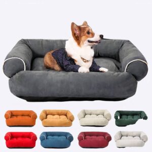 Canapé-lit pour chien Canapé pour chien Mobilier pour chien couleur: Beige|Bleu|Grenat|Gris foncé|Orange|Rouge|Vert|Vert clair