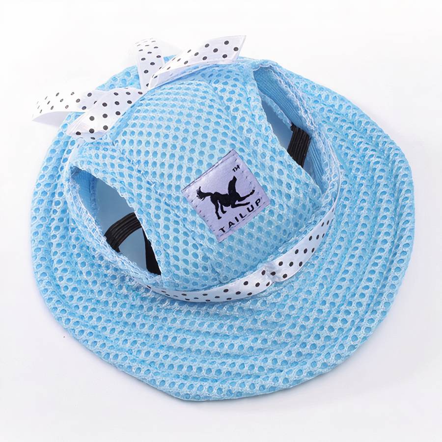 Casquette à toile pour chien Casquette à toile pour chien Vêtement chien Taille: S Couleur: Bleu
