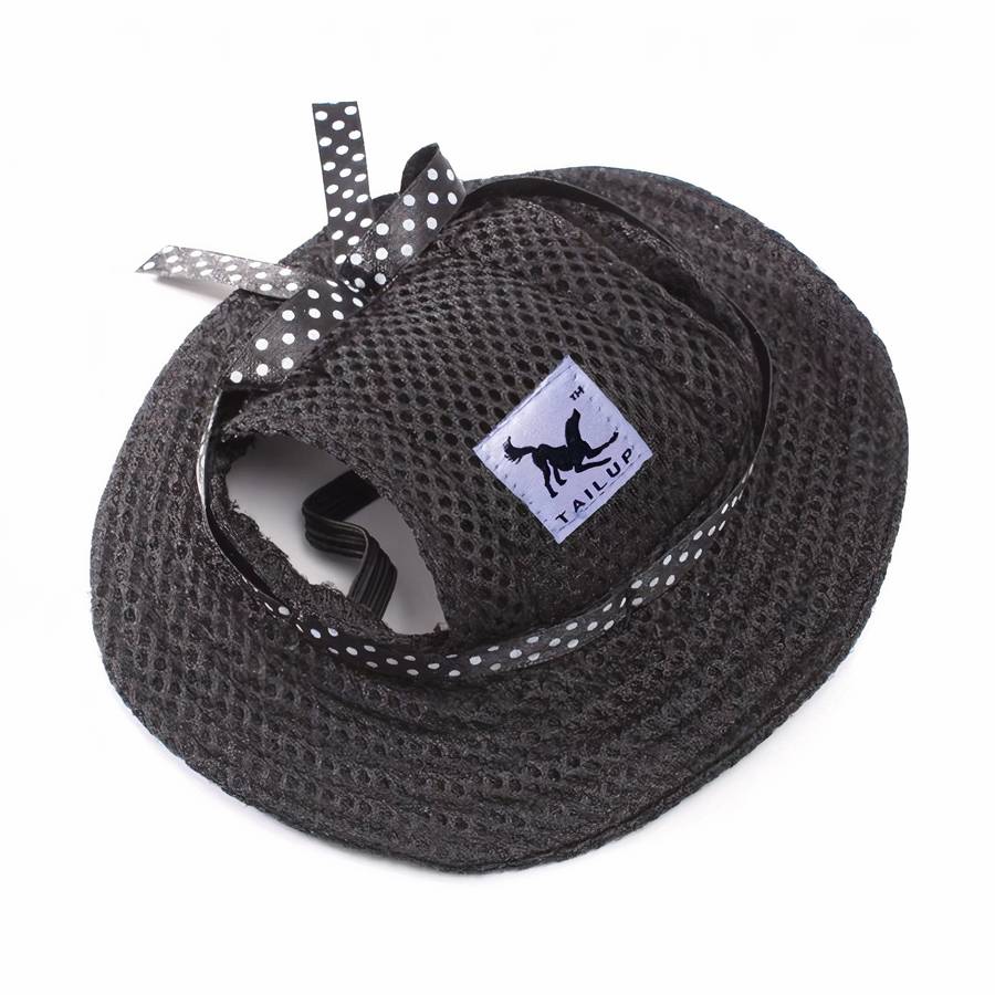 Casquette à toile pour chien Casquette à toile pour chien Vêtement chien Taille: S Couleur: Noir