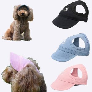 Casquette d’été pour chien Vêtement chien couleur: Bleu|Noir|Rose
