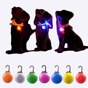 Collier avec pendentif lumineux pour chien Accessoire chien Collier chien Collier électrique chien couleur: Blanc|Bleu|Jaune|Orange|Rose|Rouge|Vert