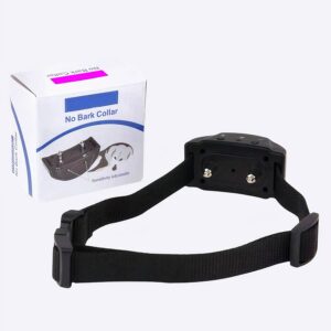 Colliers anti-aboiement pour chiens Accessoire chien Collier anti-aboiement chien Collier chien couleur: Noir