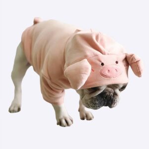 Costume en forme cochon pour chien Déguisement pour chien Vêtement chien couleur: Rose