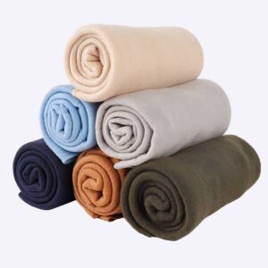 Couverture en molleton doux Couchage chien Lit pour chien couleur: Beige|Blanc|Bleu ciel|Bleu marine|Marron|Vert
