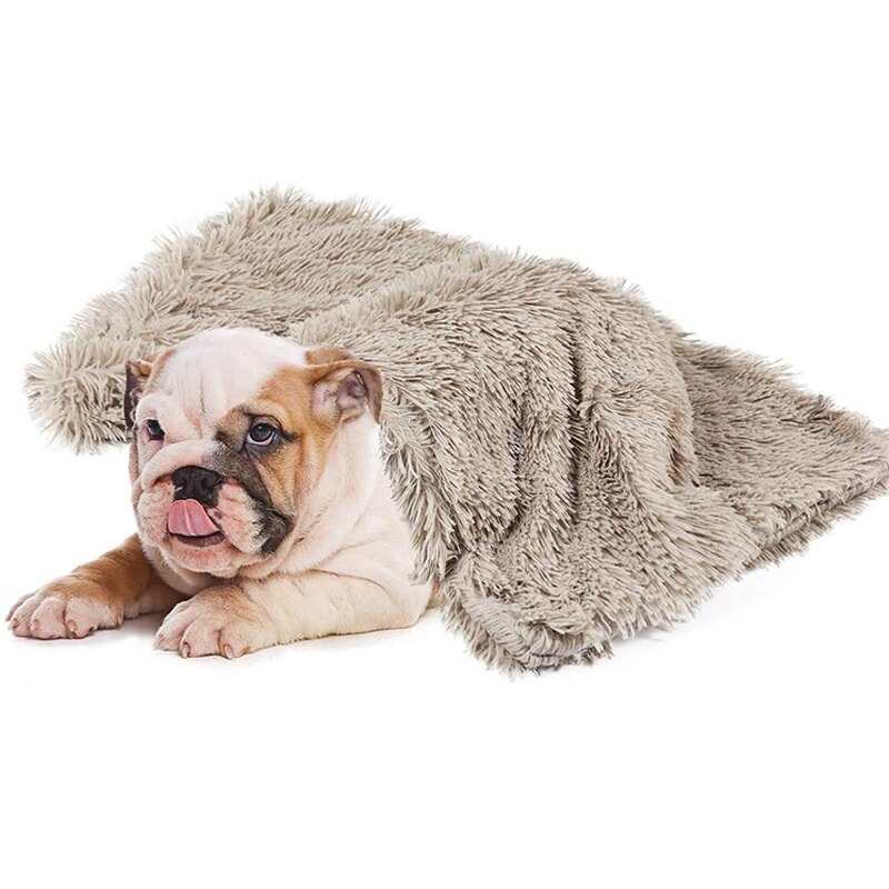 Couvertures douces et fines pour chien Couchage chien Couverture chien Taille: 36cmx56cm Couleur: Beige