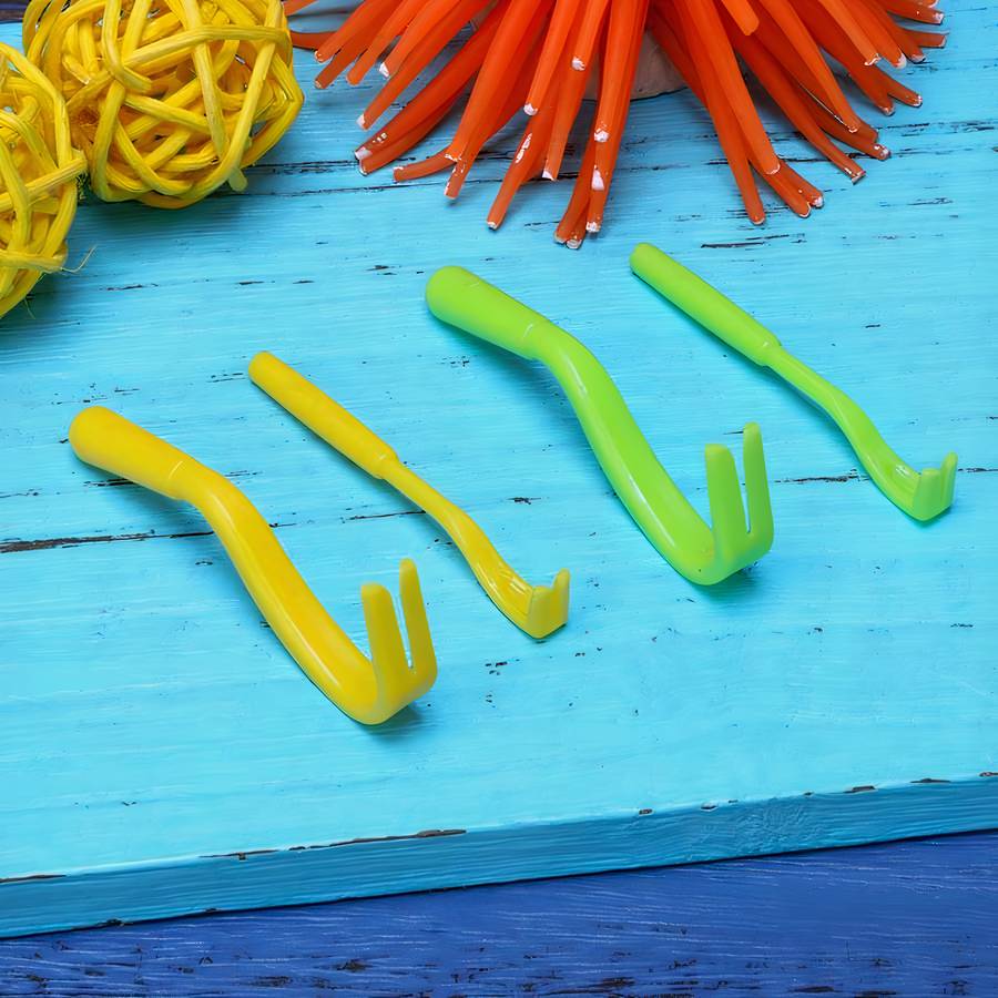 Crochet détacheur de tiques pour chien Accessoire chien Anti-puce chien Hygiène chien couleur: Bleu|Jaune|Orange|Vert