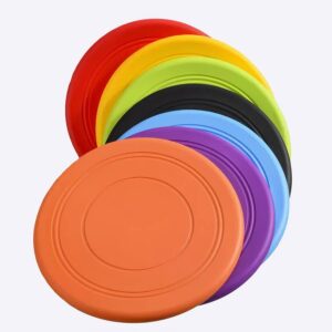 Disques volants souples pour chien Accessoire chien Jouets pour chien couleur: Bleu|Jaune|Noir|Orange|Rouge|Vert|Violet