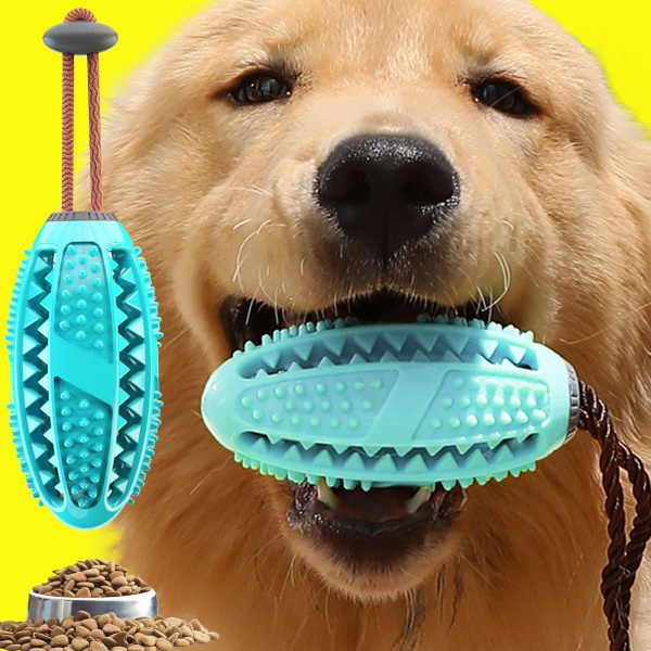 Distributeur de friandise pour chien Accessoire chien Jouets pour chien Couleur: Bleu ciel