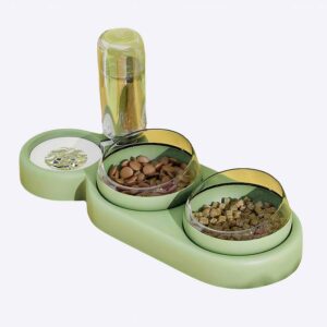 Double gamelle avec bol d’eau pour chien Accessoire chien Gamelle chien couleur: Blanc|Bleu|Gris|Rose|Vert