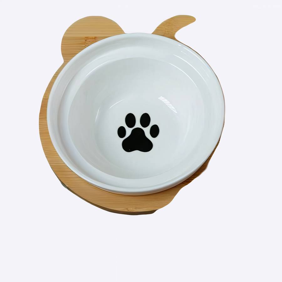 Double gamelle en céramique pour chien Accessoire chien Gamelle chien couleur: Noir|Vert