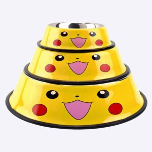 Gamelle à motif Pikachu pour chien Accessoire chien Gamelle chien couleur: Jaune