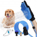 Gant de nettoyage avec pulvérisateur d’eau pour chien Hygiène chien Matériau: Acier inoxydable