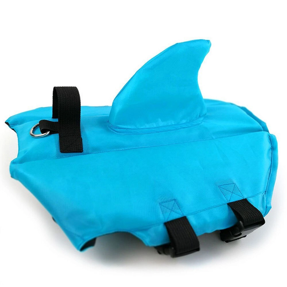 Gilet de sauvetage en forme de requin pour chien Gilet sauvetage chien Vêtement chien couleur: Bleu|Orange