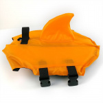 Gilet de sauvetage en forme de requin pour chiens Gilet sauvetage chien Vêtement chien Taille: XS Couleur: Orange