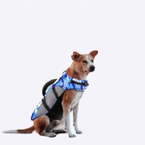 Gilet de sauvetage flottant pour chien Gilet sauvetage chien Vêtement chien couleur: Bleu|Rouge