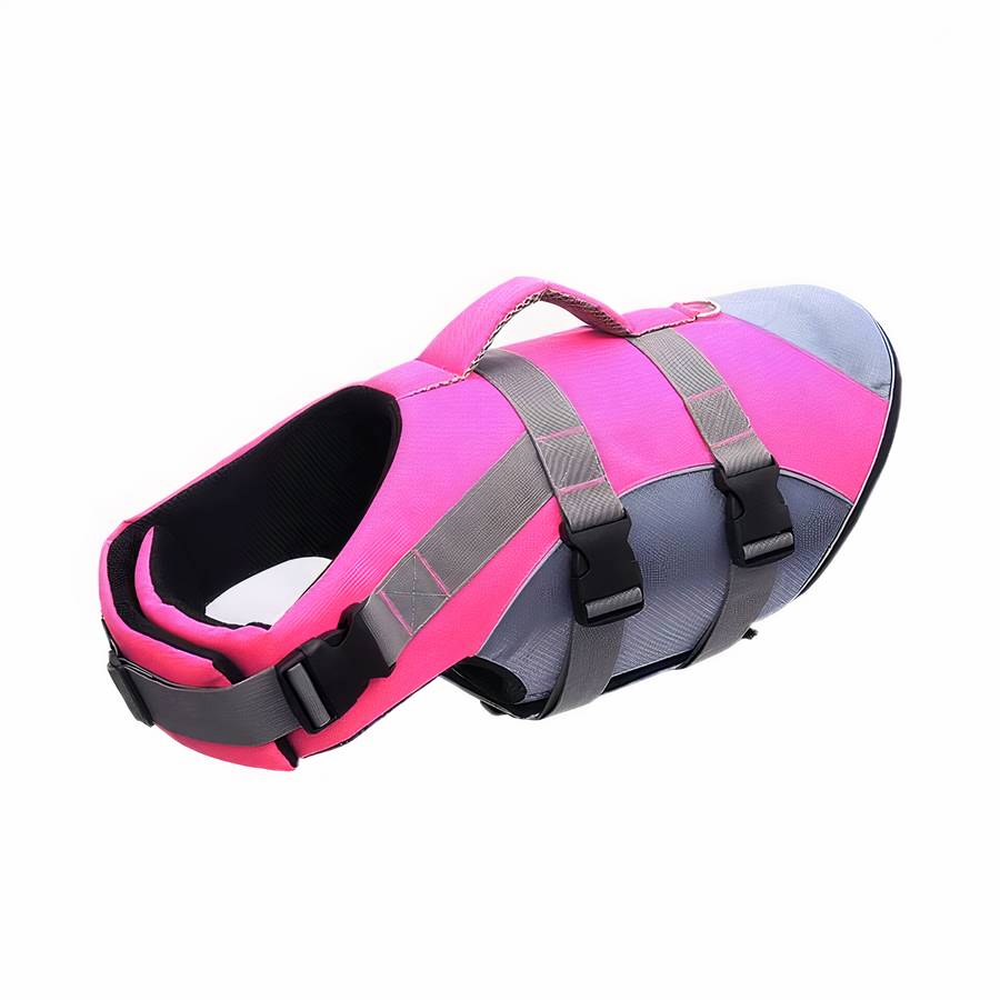 Gilet de sauvetage réfléchissant pour chien Gilet sauvetage chien Vêtement chien Taille: S Couleur: Rose