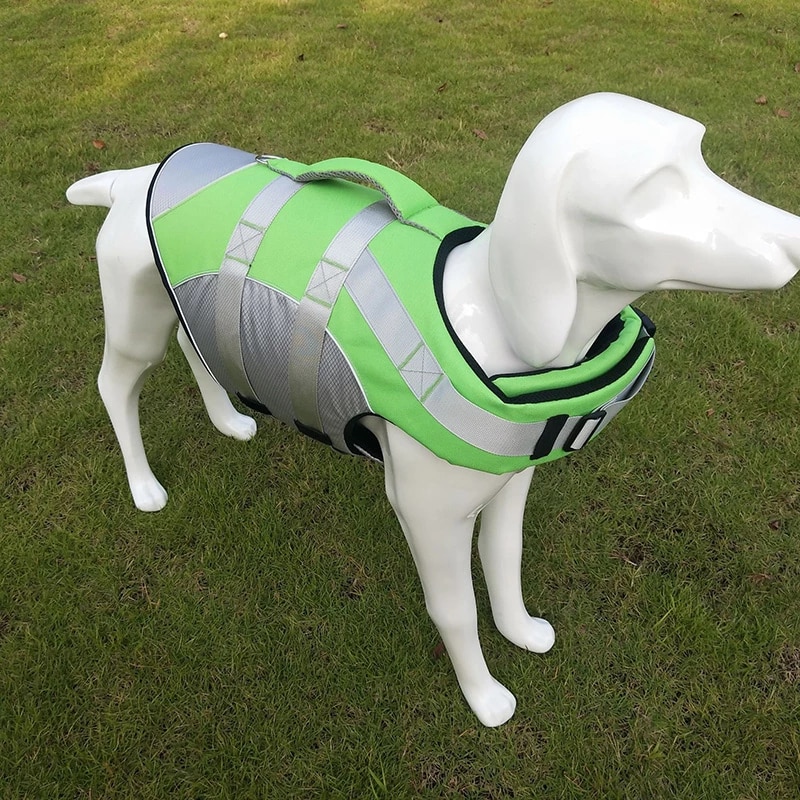 Gilet de sauvetage réfléchissant pour chien Gilet sauvetage chien Vêtement chien a7796c561c033735a2eb6c: Bleu|Noir|Orange|Rose|Rouge|Vert|Violet