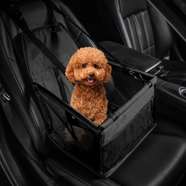 Hamac de voyage pour chien Caisse transport chien Transport chien couleur: Noir|Rouge