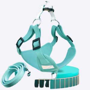 Harnais de poitrine pour chien Accessoire chien Harnais chien Harnais chien anti traction couleur: Bleu|Jaune|Marron|Rose|Rouge|Vert